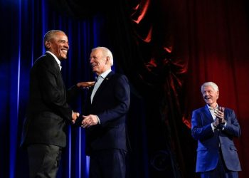 Biden raises $25 million in ‘historic’ fundraiser with Obama, Clinton