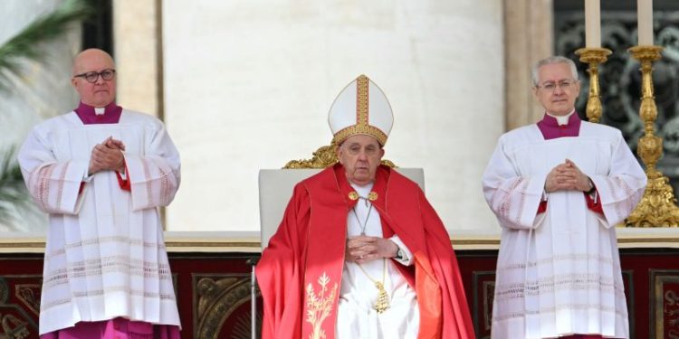 Pope Francis skips homily at Palm Sunday Mass in rare move