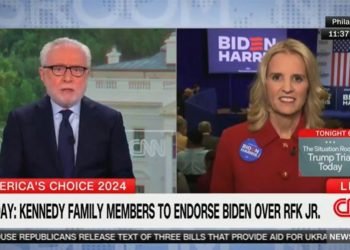 WATCH: Anti-Biden protester derails Kennedy interview with blood-curdling screams