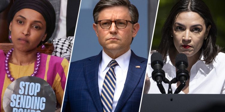 Dems attack Johnson over impassioned Columbia speech condemning anti-Israel student activists