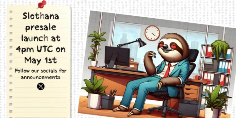 Slothana To Distribute Airdrop and Add Liquidity In 24 Hours Following Successful $15 Million Presale