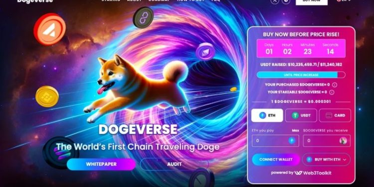 Solana’s Greatest Multichain Meme Coin Dogeverse Bags $13 Million In Ongoing Presale