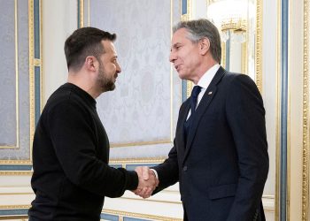 Russia’s military claims to have shot down 10 U.S.-supplied missiles over Crimea as Blinken visits Ukraine