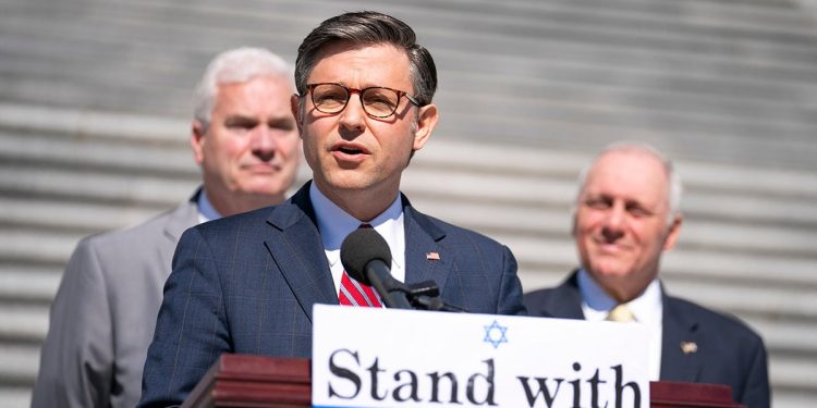 Johnson rebukes Biden, Schumer over blocked Israel aid as House votes to force bomb deliveries