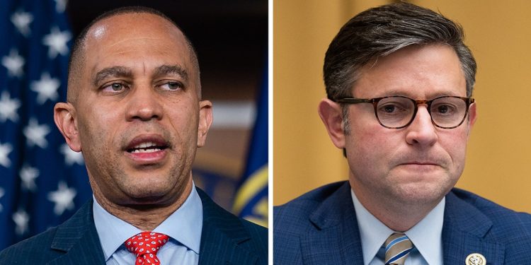 House Dems say they’ll block Marjorie Taylor Greene from ousting Speaker Johnson