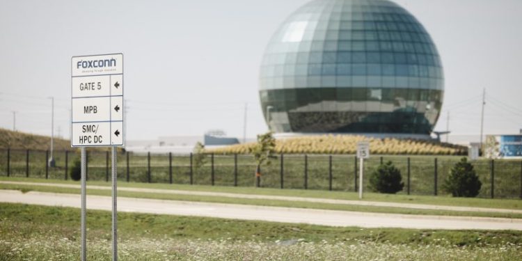 Biden touts Microsoft AI center on site of Trump’s failed Foxconn deal