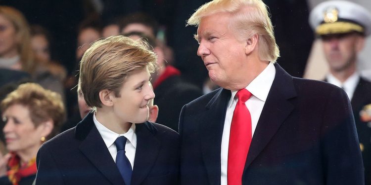 Trump says son Barron, 18, likes politics and gives him advice: ‘He’s a smart one’