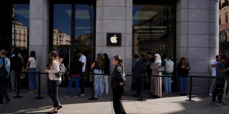 European Union regulators accuse Apple of breaching the bloc’s tech rules