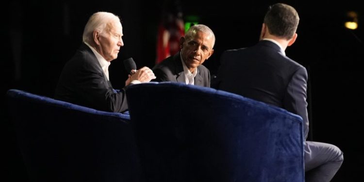 Biden, Obama warn of Trump dangers in star-studded L.A. fundraiser