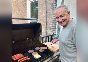 Schumer deletes ‘cringe’ Father’s Day photo after conservatives rip his grilling skills: ‘E coli with cheese’