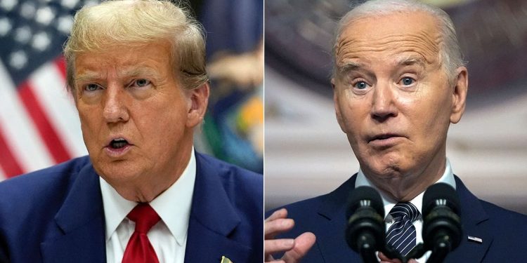 Biden’s age much more of a liability than Trump’s, poll finds ahead of presidential debate