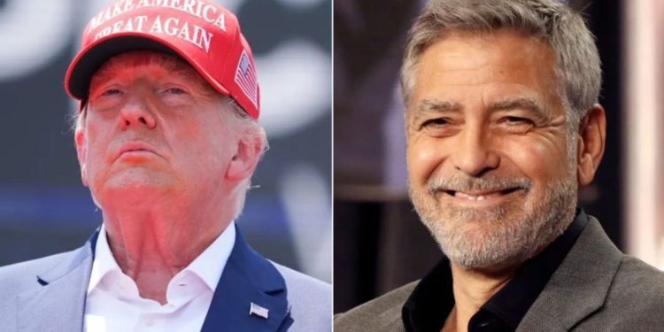 Trump roasts Biden with clip from Clooney movie after actor calls for president to drop out of race