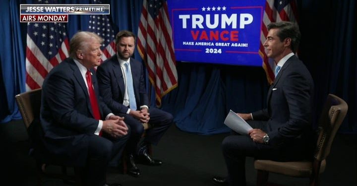 Trump tells Jesse Watters that he was not warned about gunman, despite reports