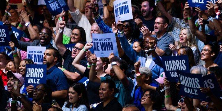 Harris rallies get edgy with four-letter words