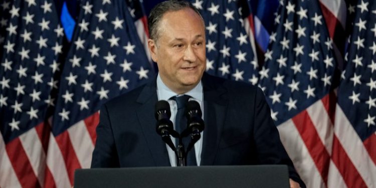 Emhoff concedes affair during previous marriage