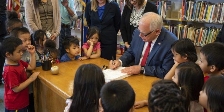Walz moved Minn. schools to the left, opposing vouchers while increasing funding