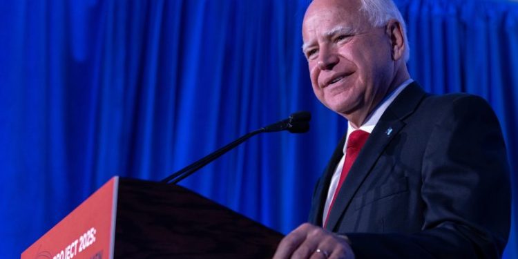 Harris has chosen Minnesota Gov. Tim Walz as VP pick