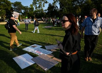Seeking history, an archivist gathers what protesters at the DNC left behind