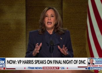 Harris takes aim at Trump as she vows ‘to be a president for all Americans’