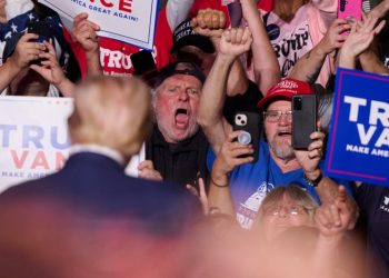 Trump rails against immigration in a state shaped by immigrants