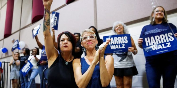 When voters consider gender, enthusiasm for Harris surges — among women