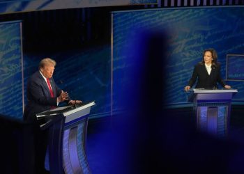 Harris crisply attacks Trump in debate; he retorts with fiery rhetoric