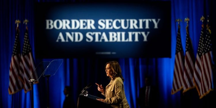 Immigration advocates keep quiet as Harris talks tough on border