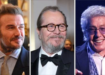 David Beckham, Gary Oldman and Roger Daltrey knighted in King’s Birthday Honours
