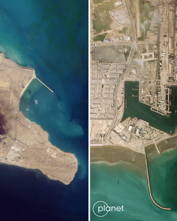 Before-and-after satellite imagery offers a rare look at damage inside Iran